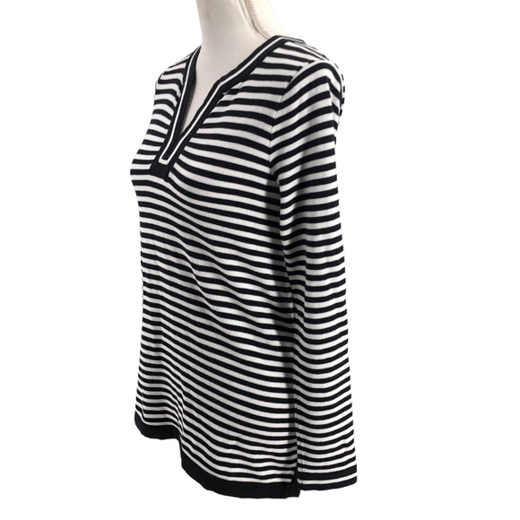 Lands End Womens Size XS Nautical Striped Sweater Preppy Pullover Cotton - Picture 4 of 7